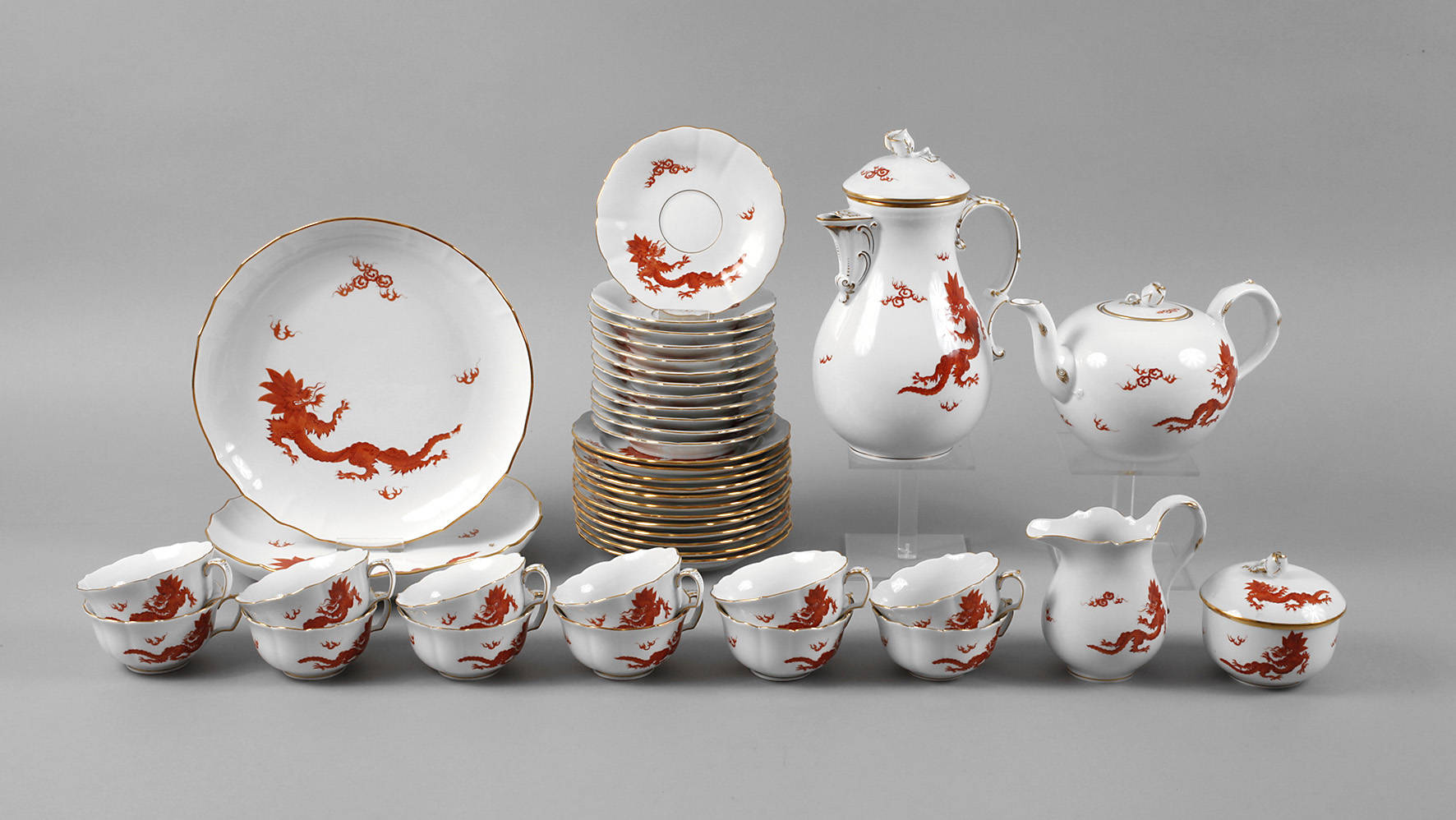 Meissen Kaffee-/Teeservice ”Mingdrache”