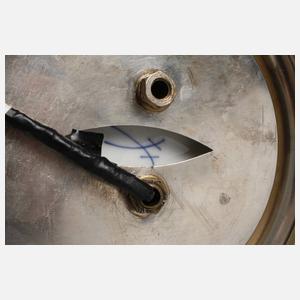 Meissen Lampe ”Mingdrache” mit Silbermontur