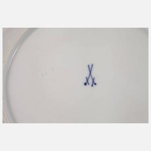 Meissen sechs Speiseteller Drachenmalerei
