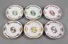 Meissen sechs Speiseteller Drachenmalerei
