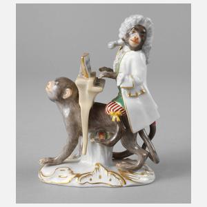 Meissen Klavierspieler aus der Affenkapelle