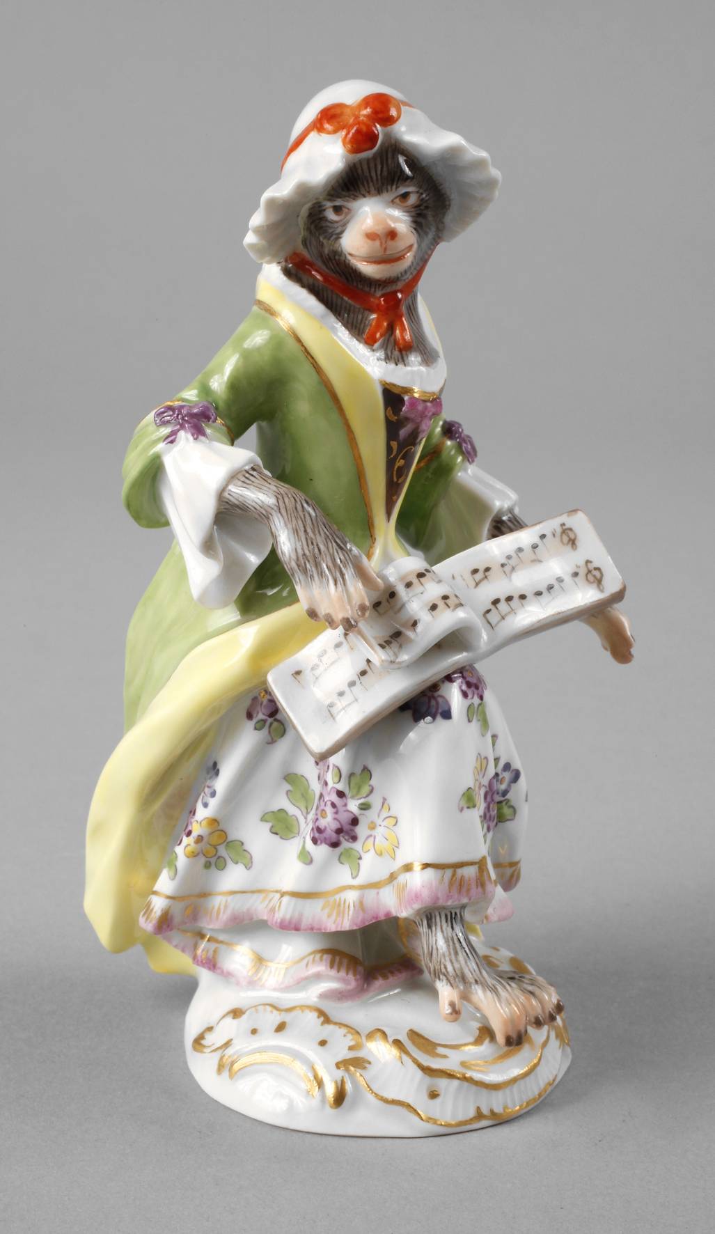 Meissen Sängerin aus der Affenkapelle