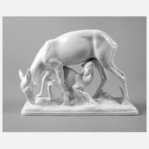 Meissen ”Reh mit Kitz”