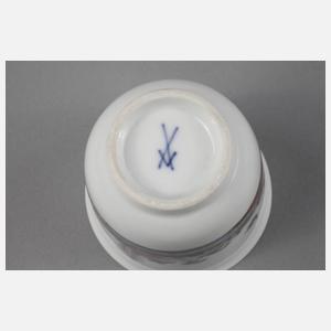 Meissen Bechertasse mit Jagdmotiv