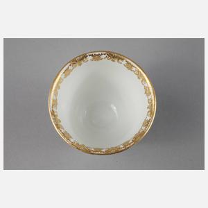 Meissen Bechertasse mit Jagdmotiv