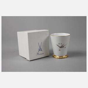 Meissen Jubiläumsbecher ”Chinoiserien nach Höroldt”