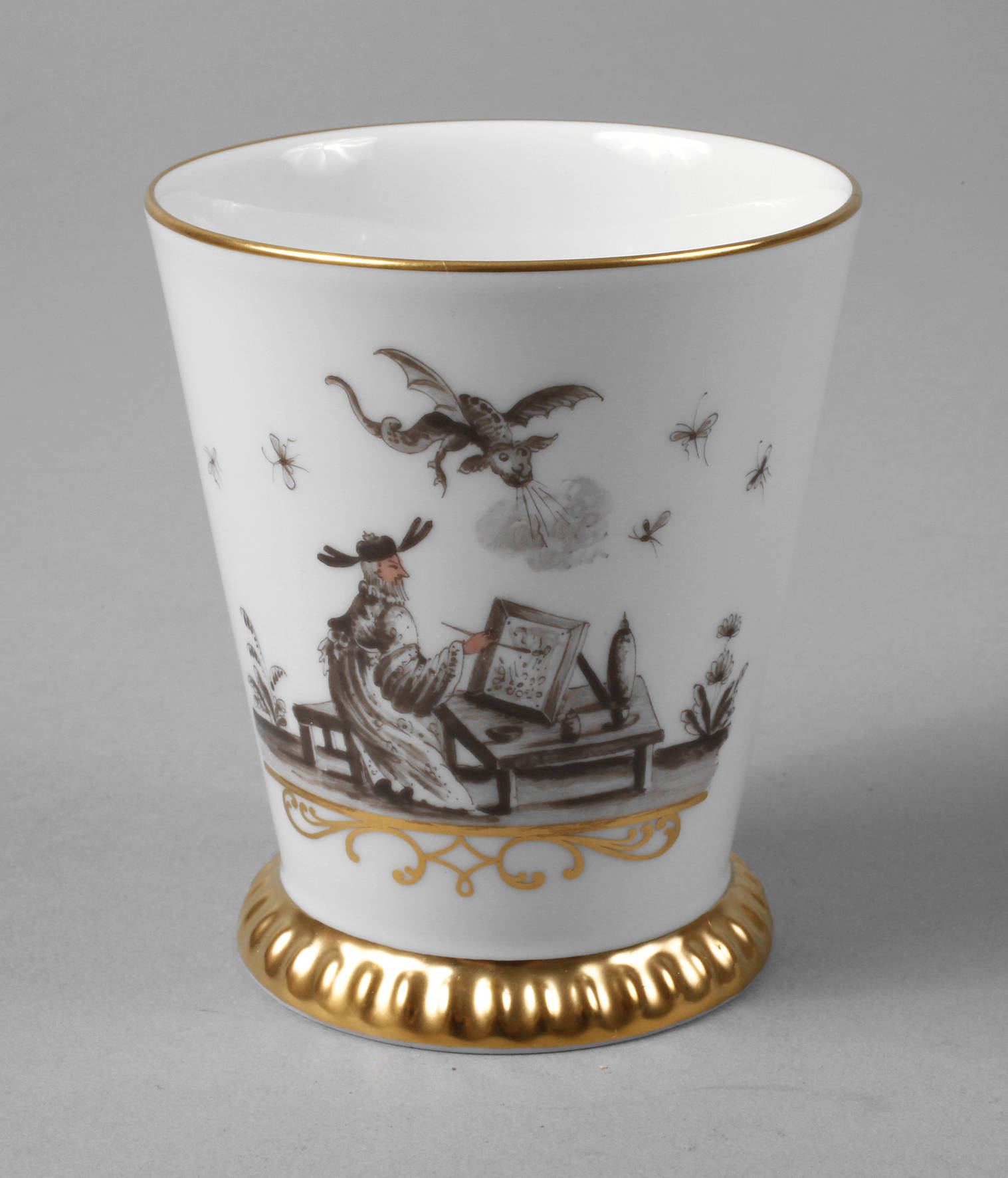 Meissen Jubiläumsbecher ”Chinoiserien nach Höroldt”