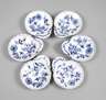 Meissen Teichert sechs Muschelschalen ”Zwiebelmuster”
