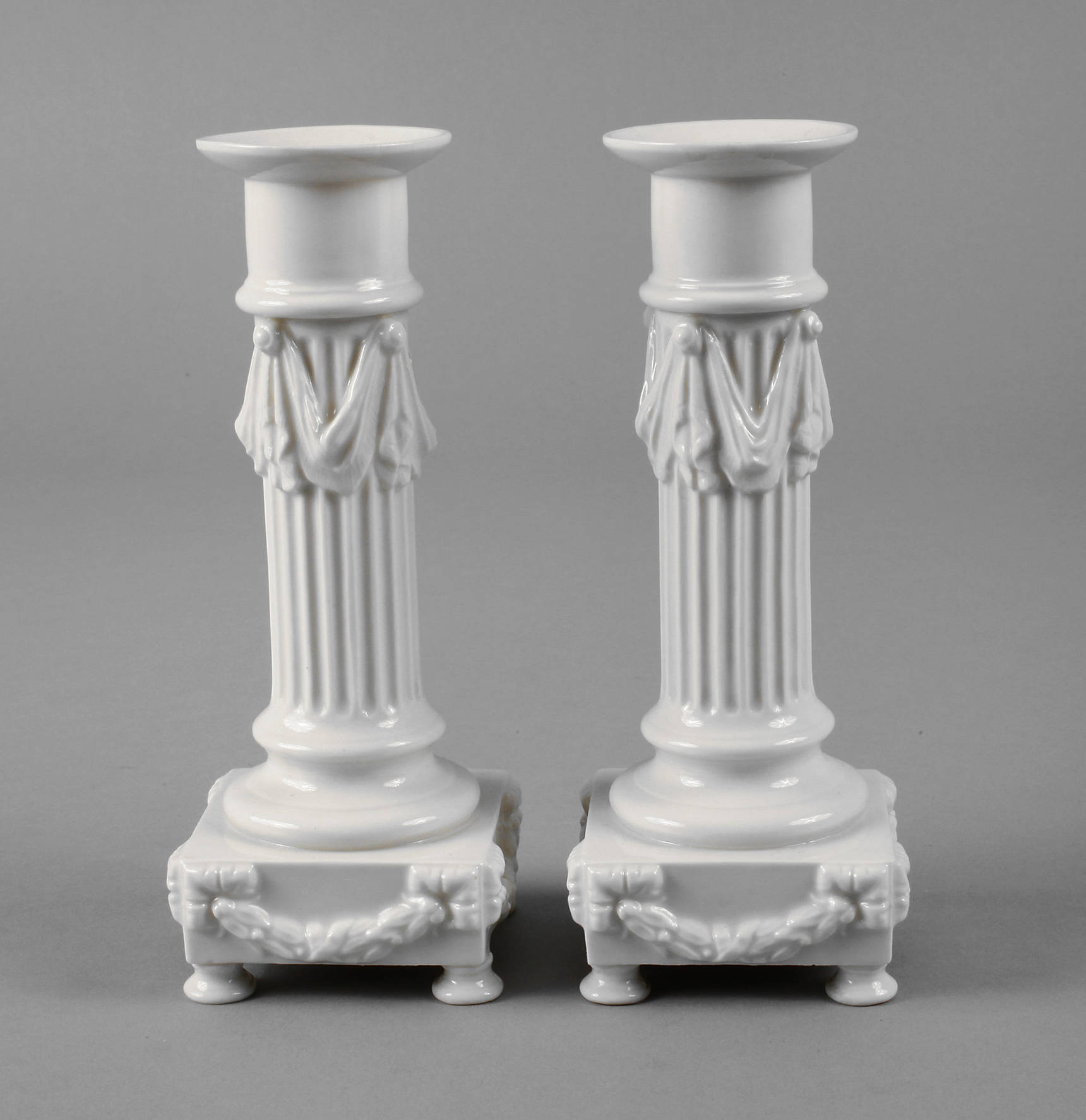 Nymphenburg Paar Kerzenständer