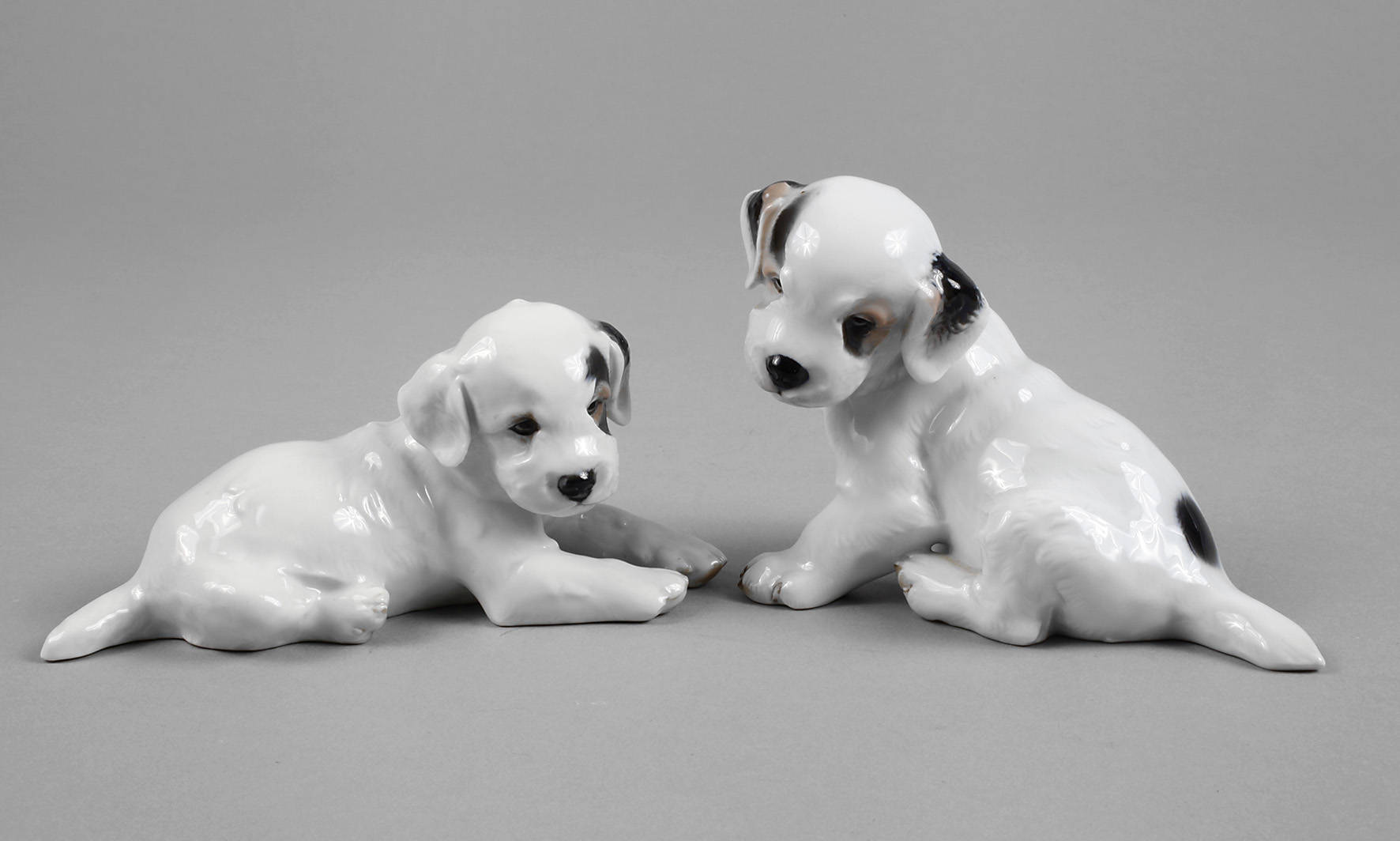 Rosenthal zwei Terrierwelpen