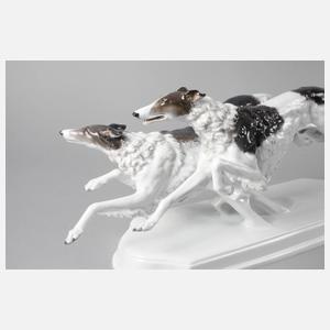 Rosenthal große ”Hundegruppe (Windhunde)”