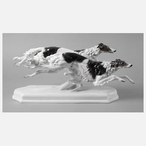 Rosenthal große ”Hundegruppe (Windhunde)”