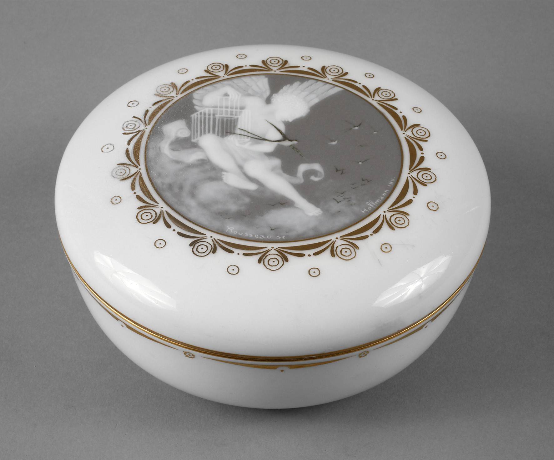 Sèvres Deckeldose Pâte-sur-Pâte