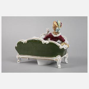 Unterweißbacher Werkstätten Rokokodame mit Hündchen