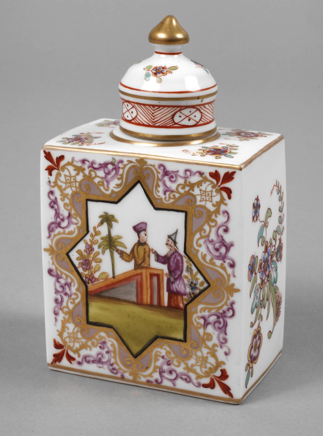 Teedose mit Chinoiserien