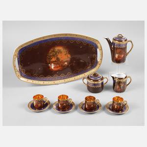 Böhmen Mokkaservice im Wiener Stil