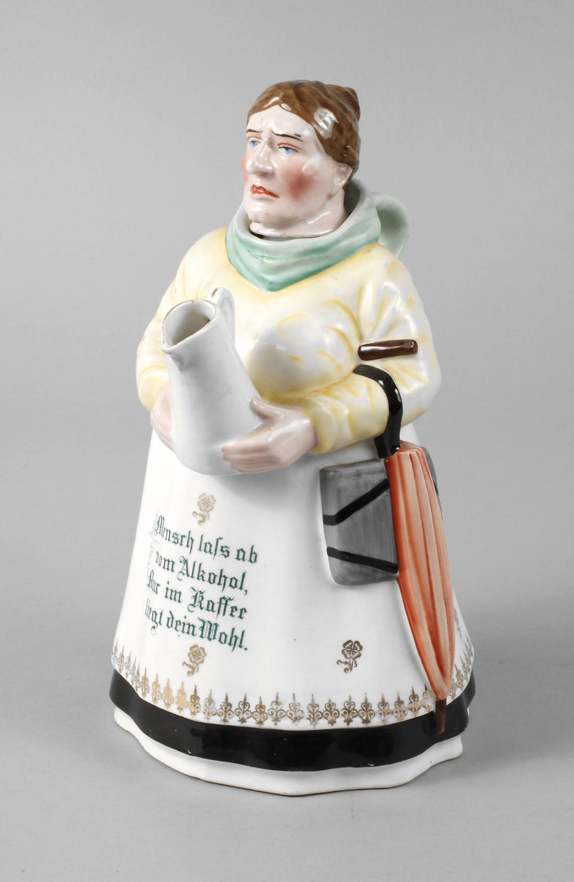 Figürliche Kaffeekanne Schlesien