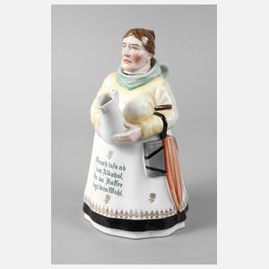 Figürliche Kaffeekanne Schlesien