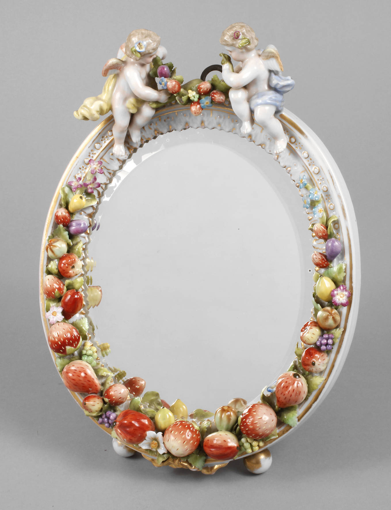 Tischspiegel mit Putten