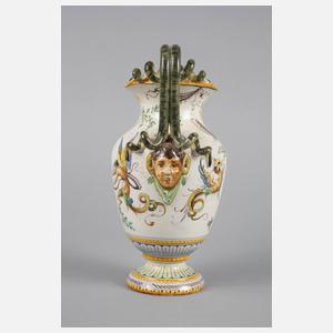 Italienische Doppelhenkelvase