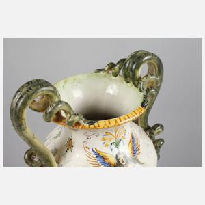 Italienische Doppelhenkelvase