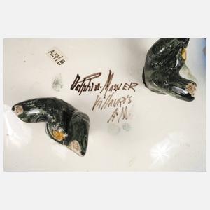 Schale Delphin Massier