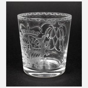 Lobmeyr Wien feines Wappenglas