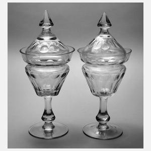Paar Deckelpokale