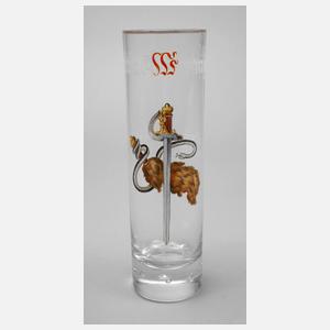 Emailliertes Spruchglas