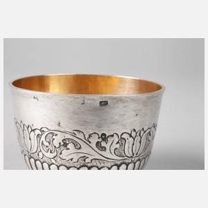 Faustbecher Silber