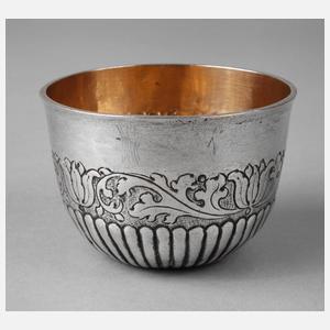 Faustbecher Silber