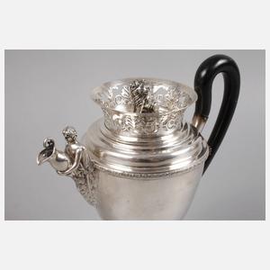 Silber Biedermeierkanne Augsburg