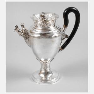 Silber Biedermeierkanne Augsburg