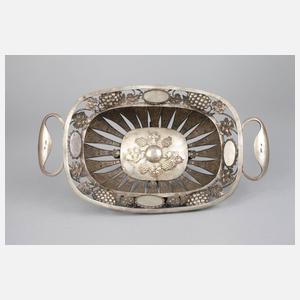 Biedermeier Henkelkorb Silber