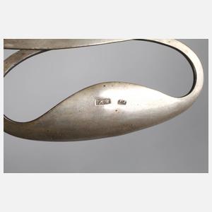 Biedermeier Henkelkorb Silber