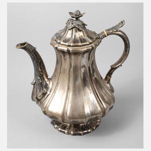 Biedermeier Kaffeekanne Silber