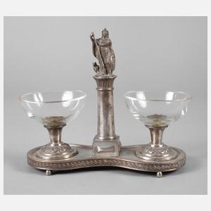 Silbersaliere mit Pallas Athene