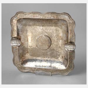 Silber Aschenschale mit Münzen