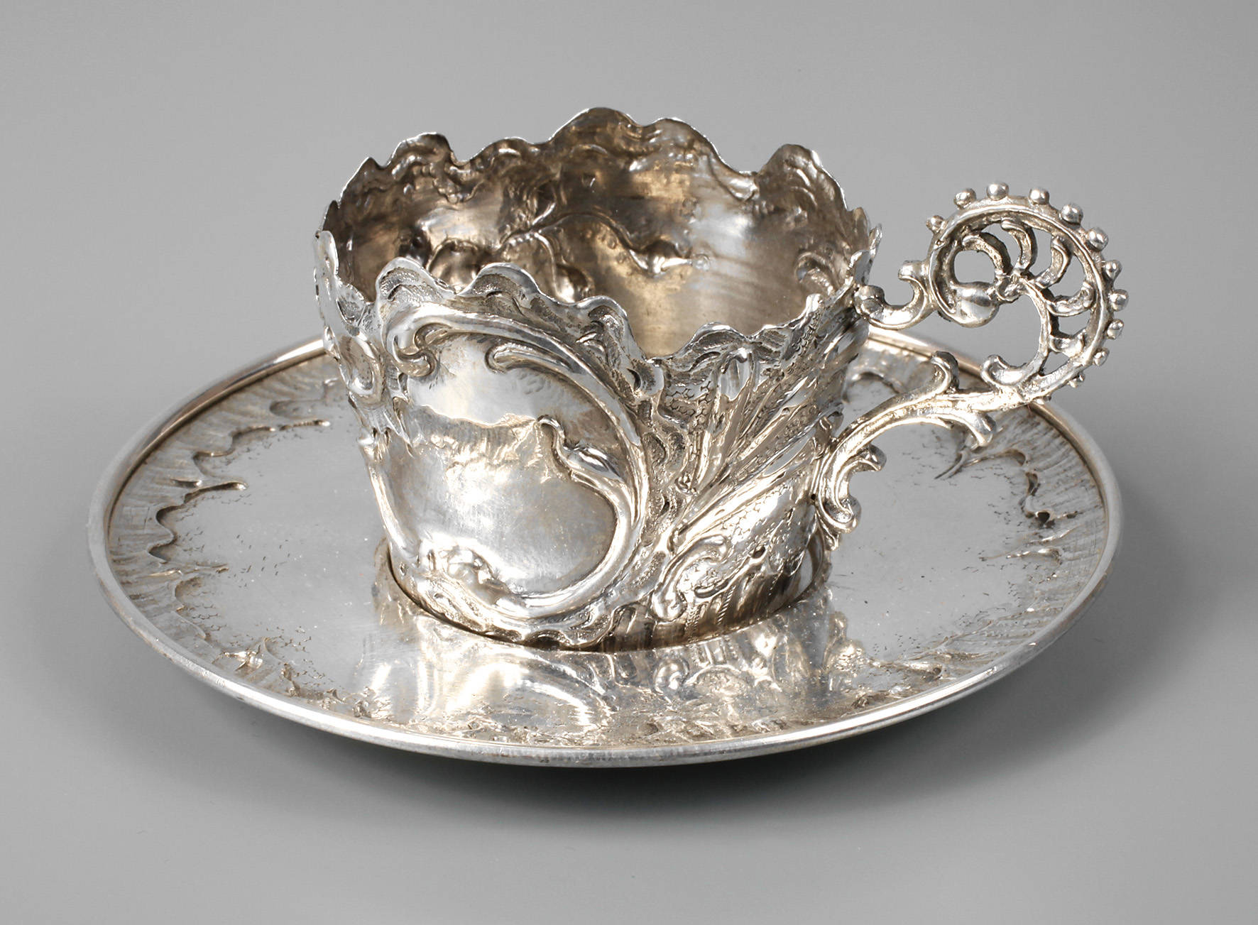 Teeglashalter Silber