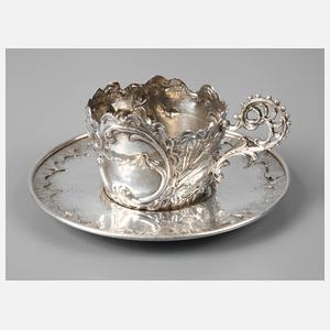 Teeglashalter Silber