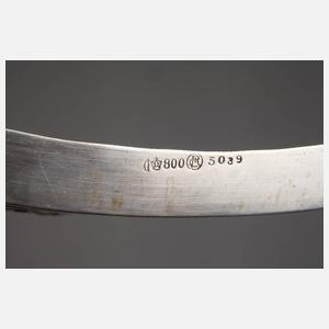 Jugendstiljardiniere Silber