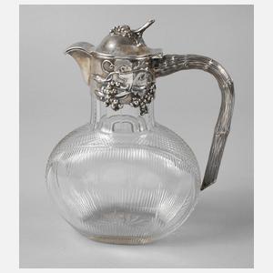 Weinkaraffe mit Silbermontierung