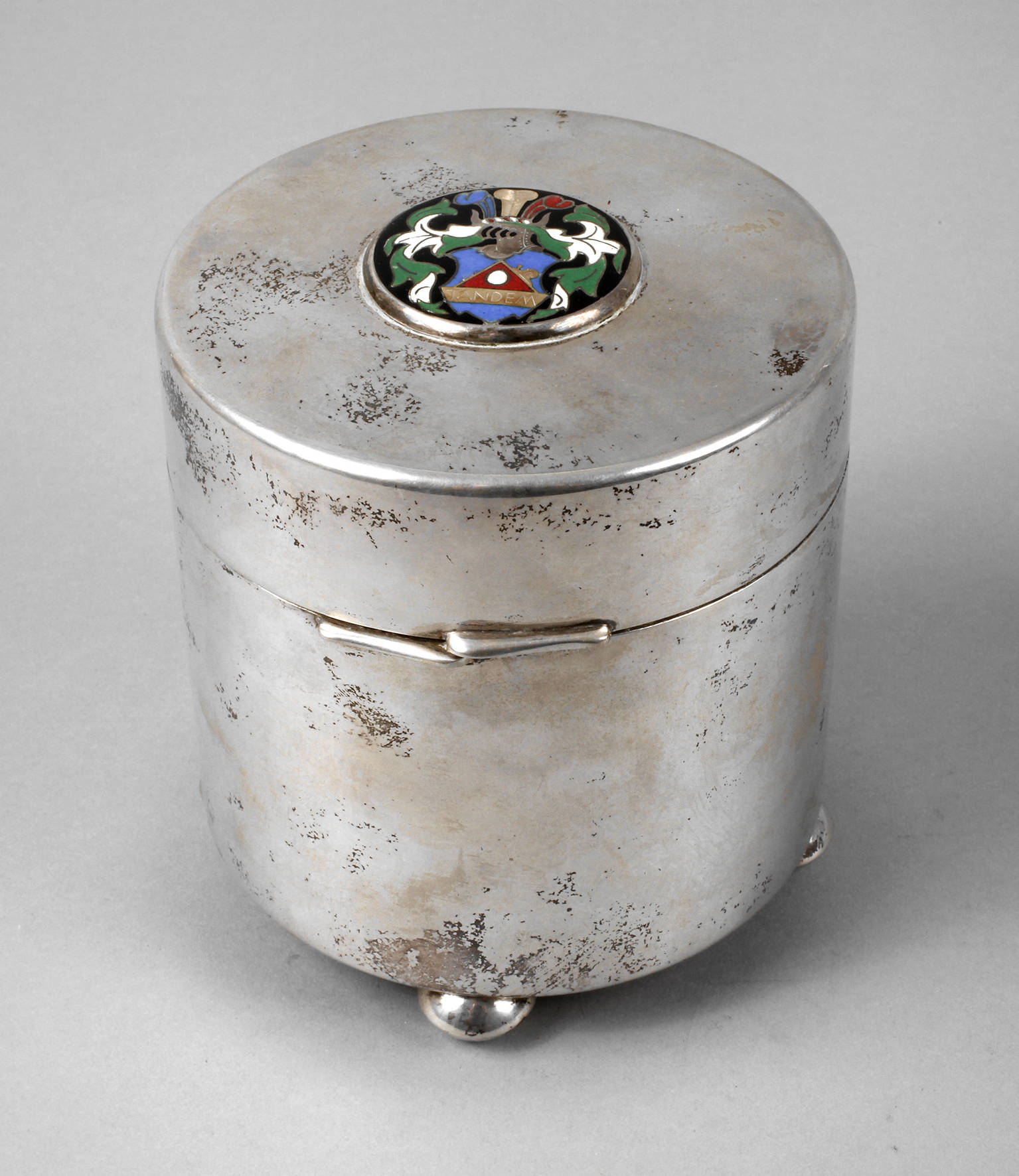 Tabaktopf Silber