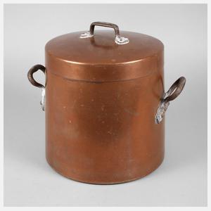 Großer Kupferkochtopf