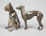 Zwei Hunde Silber