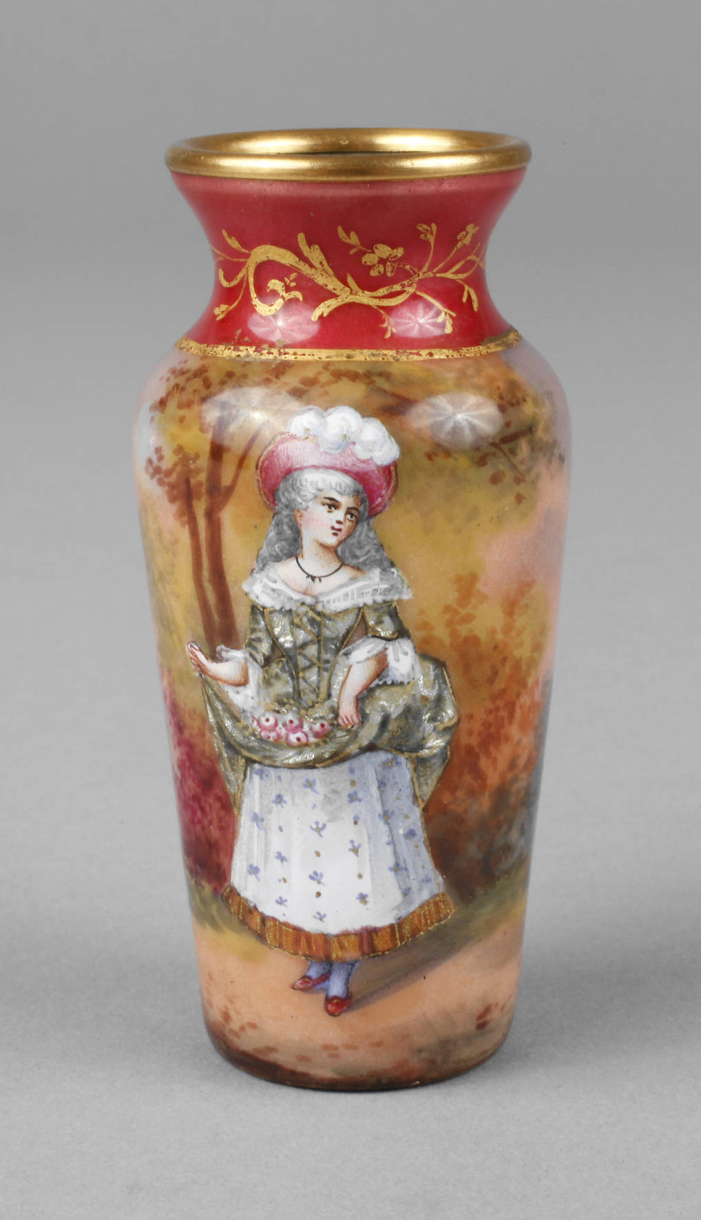 Kleine Emailvase Limoges