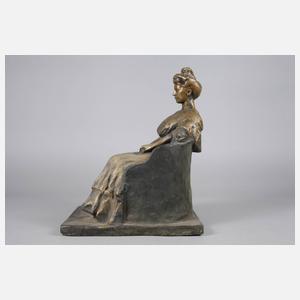 Eduard Klablena attr., Dame im Sessel