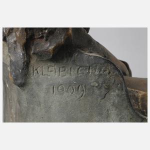 Eduard Klablena attr., Dame im Sessel