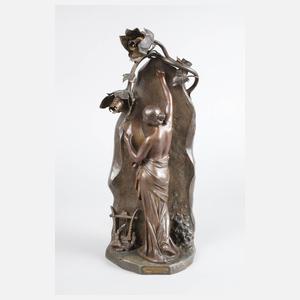 Julien Caussé, figürlicher Lampenfuß ”L'immortalité”