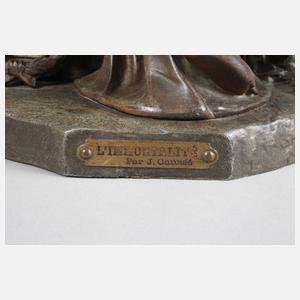 Julien Caussé, figürlicher Lampenfuß ”L'immortalité”